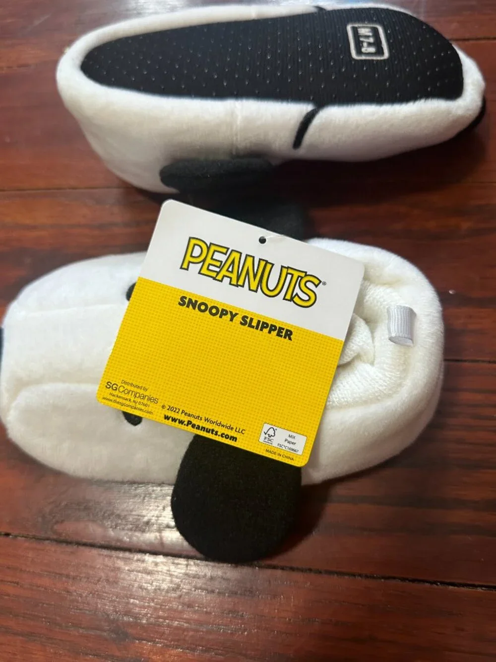 Peanuts Snoopy Toddler Children’s Size 7-8 M Slippers NWT